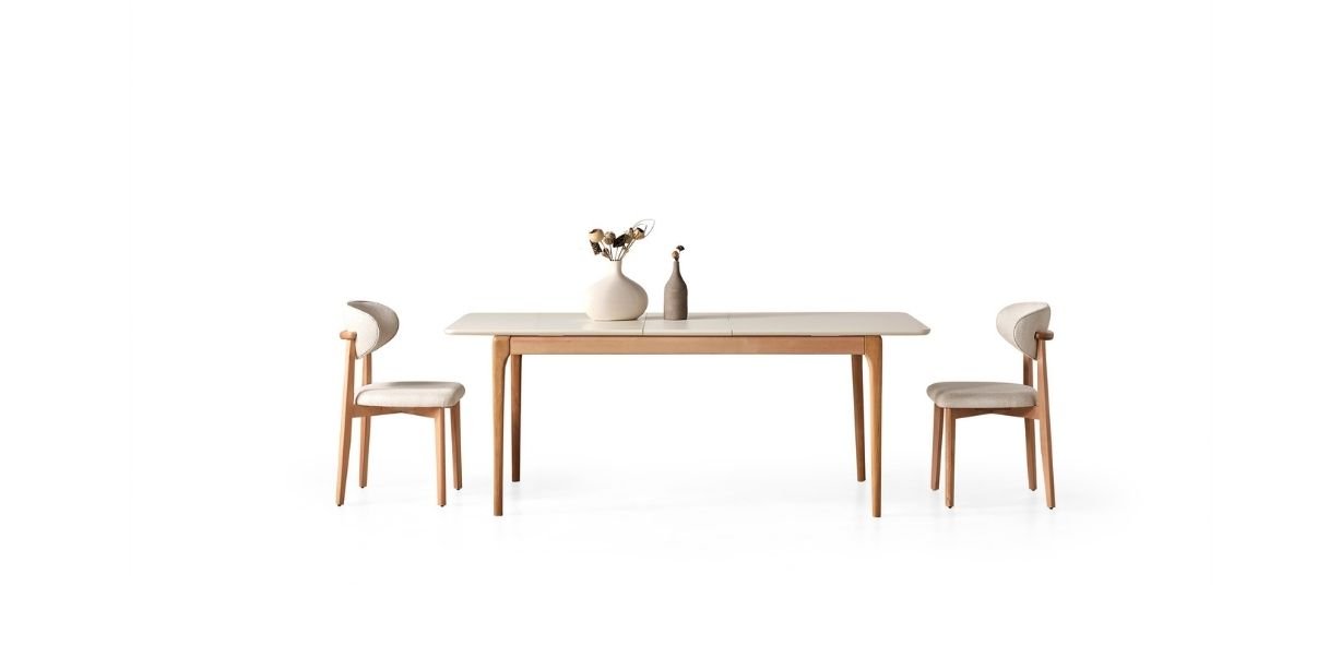 Destan Yemek Odası Takımı Krem